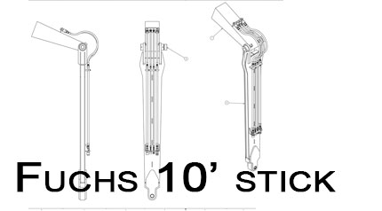 Fuchs 10' Stick Material Handler Range Drawings Chart fabrication design customization