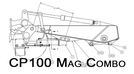 Concrete Pulverizer CP100 Magnet Combo blueprint seperates rebar from concrete