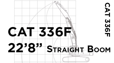 CAT336F-22'8StraightBoomConversion