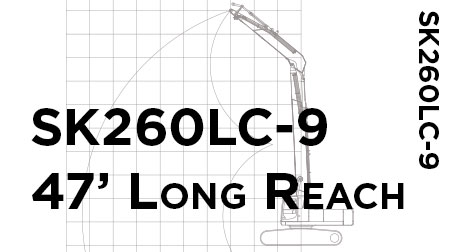 SK260LC-9 47' Long Reach Conversion