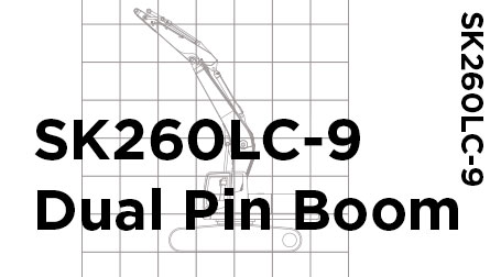 SK260LC-9 DUAL PIN BOOM Conversion