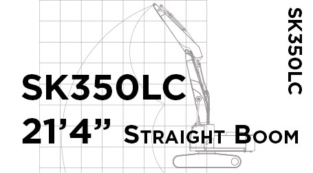 SK350LC 21'4 Straight Boom Conversion