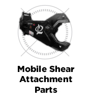 Mobile Shear Attachment Parts Blade Kits Piercing Tips replacement cutting blade guide cross shims fasteners