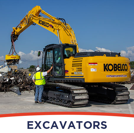 Scrap Excavators for Rent