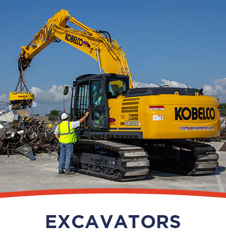 Scrap Excavators for Rent