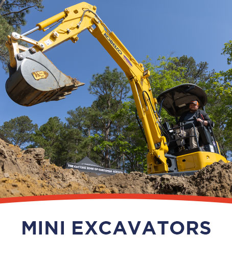 Mini Excavators for Rent