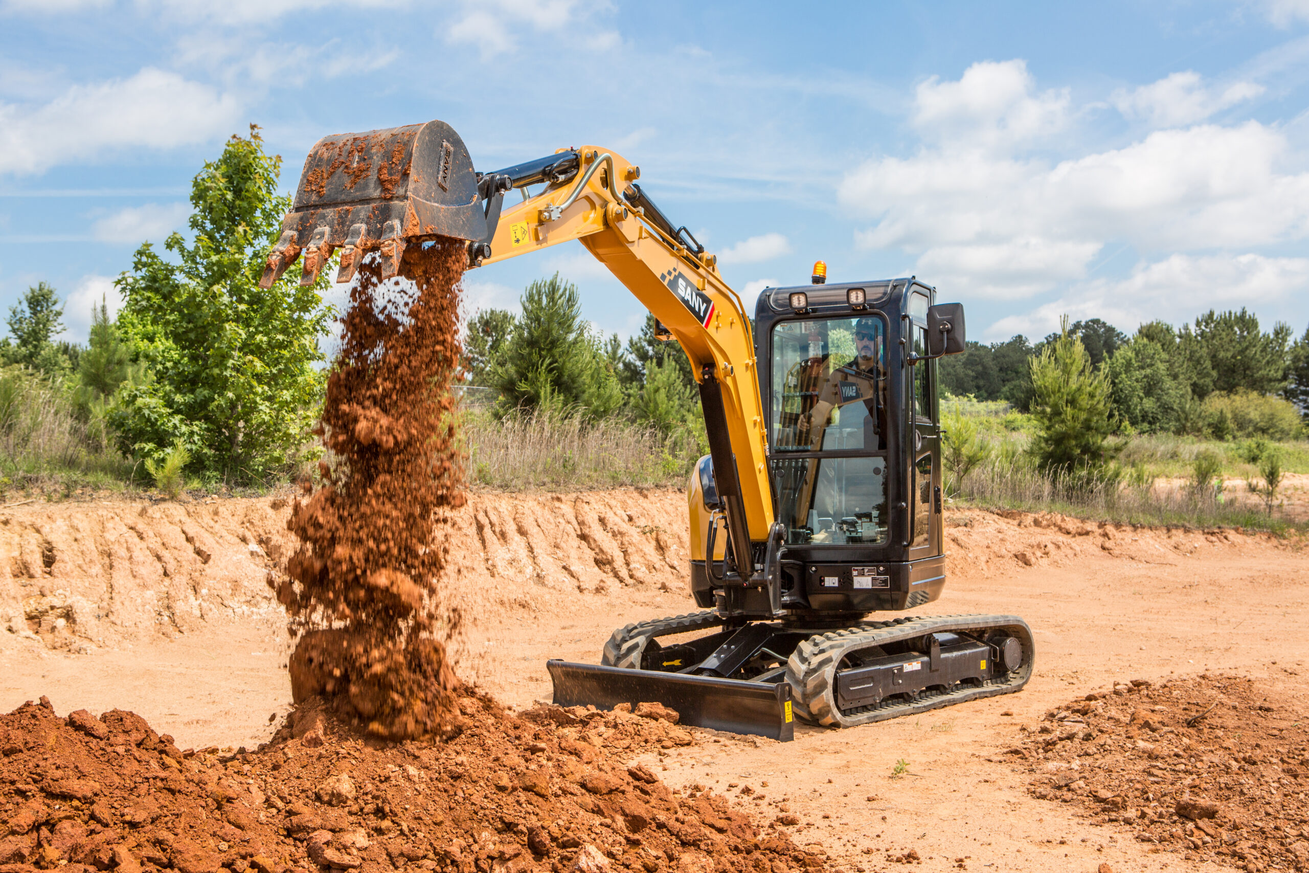 SANY mini excavator demo at Company Wrench Cleveland Ohio
