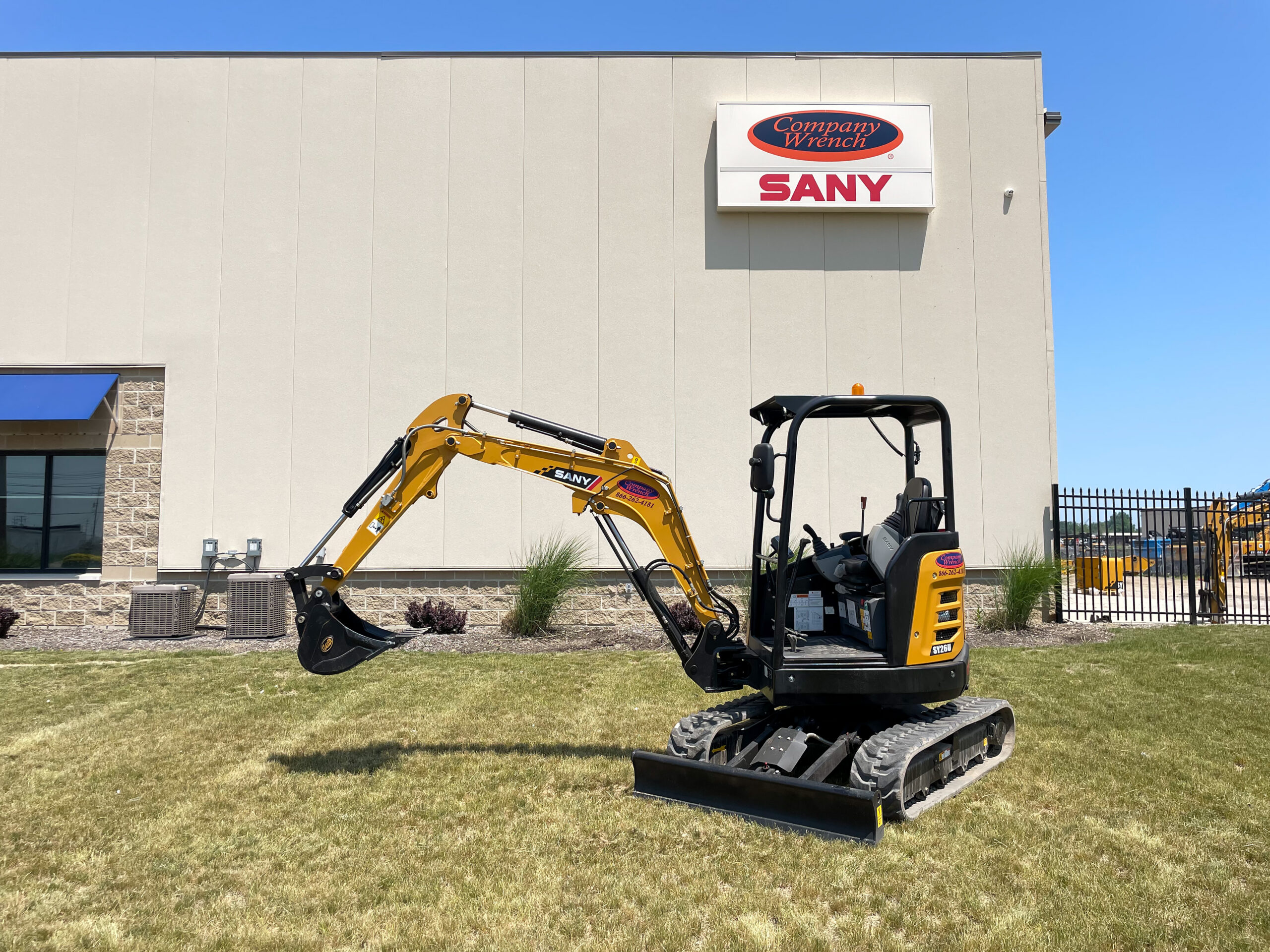 SANY SY26U mini excavator Northeast Ohio dealer
